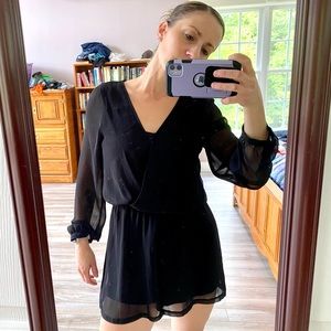 Sheer black romper